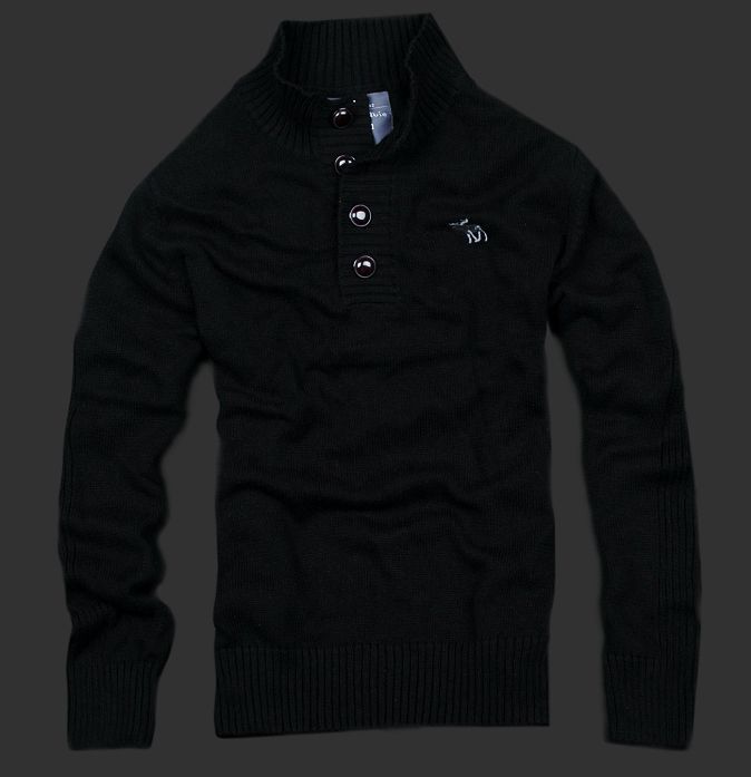 Abercrombie Fitch Hombres Ponte de pie de cuello Jersey AF6406